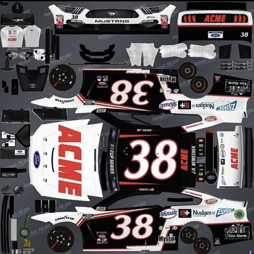 53843 nascar retailer display