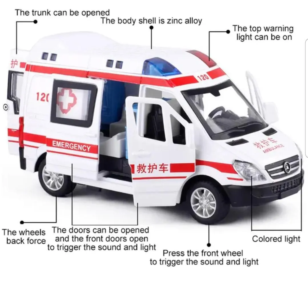 53940 vintage ford ambulance diecast