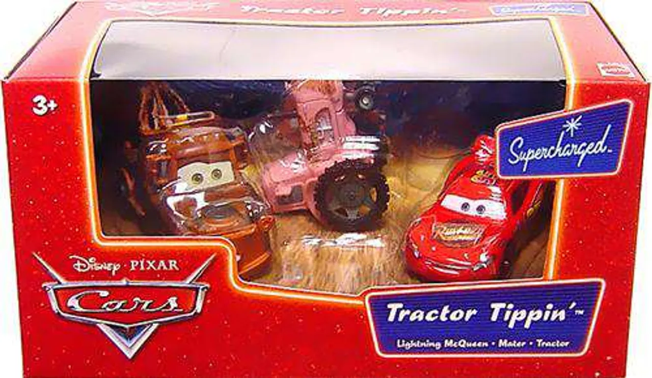 54143 lightning mcqueen tractor tipping